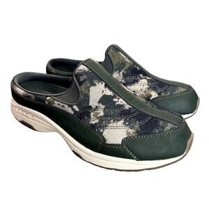 Easy Spirit Size 7 Shoes Mules Traveltime 539 Green Slip On Comfort Arch Support